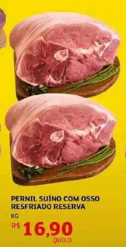 Assaí Atacadista Pernil suino com osso resfriado reserva oferta