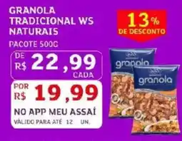 Assaí Atacadista Granola tradicional ws naturais oferta