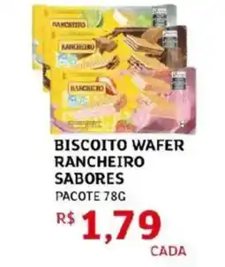 Assaí Atacadista Biscoito wafer rancheiro sabores oferta