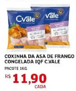 Assaí Atacadista Coxinha da asa de frango congelada iqf c.vale pacote oferta