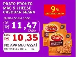 Assaí Atacadista Prato pronto mac & cheese cheddar seara embalagem oferta