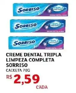 Assaí Atacadista Creme dental tripla limpeza completa sorriso oferta