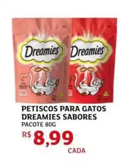 Assaí Atacadista Petiscos para gatos dreamies sabores pacote oferta