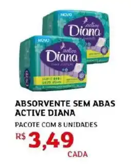 Assaí Atacadista Absorvente sem abas active diana oferta