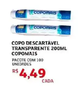 Assaí Atacadista Copo descartável transparente copomais oferta