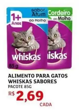 Assaí Atacadista Alimento para gatos whiskas sabores pacote oferta