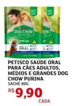 Assaí Atacadista Petisco saúde oral para cães adultos, médios e grandes dog chow purina sache oferta