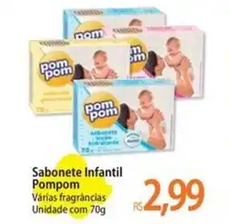 Atacadão Sabonete Infantil Pompom Várias fragrâncias Unidade oferta