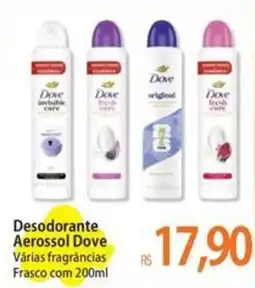 Atacadão Desodorante Aerossol Dove Várias fragrâncias Frasco oferta