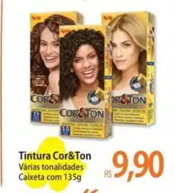 Atacadão Tintura Cor&Ton Várias tonalidades Caixeta oferta