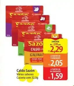 Atacadão Caldo Sazón Vários sabores Caixeta oferta