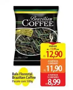Atacadão Bala Florestal Brazilian Coffee Pacote oferta