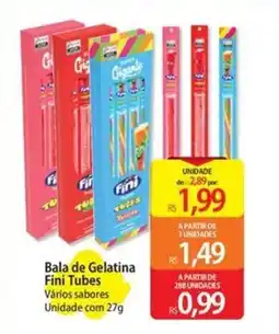 Atacadão Bala de Gelatina Fini Tubes oferta
