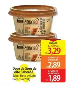 Atacadão Doce de Soro de Leite Sabordê Sabor Doce de Leite Pote oferta