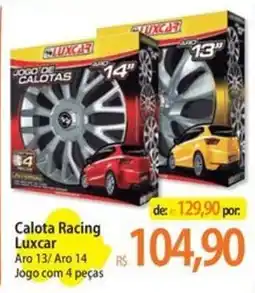 Atacadão Calota Racing Luxcar oferta