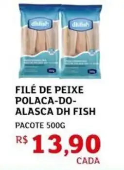 Assaí Atacadista Filé de peixe polaca-do- alasca dh fish pacote oferta