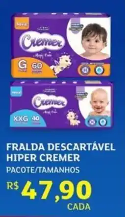 Assaí Atacadista Fralda descartável hiper cremer oferta