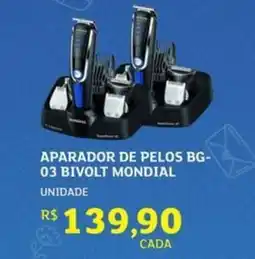 Assaí Atacadista Aparador de pelos bg- 03 bivolt mondial oferta