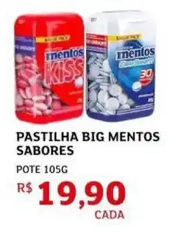 Assaí Atacadista Pastilha big mentos sabores oferta