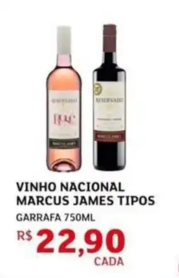 Assaí Atacadista Vinho nacional marcus james tipos garrafa oferta