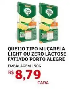 Assaí Atacadista Queijo tipo muçarela light ou zero lactose fatiado porto alegre embalagem oferta