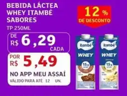 Assaí Atacadista Bebida láctea whey itambé sabores oferta