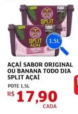 Assaí Atacadista Açaí sabor original ou banana todo dia split açaí oferta