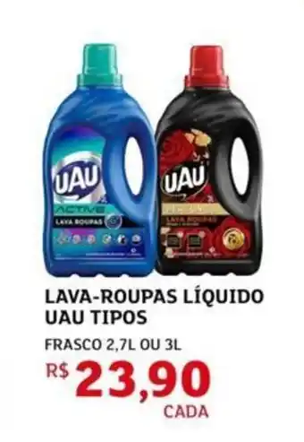 Assaí Atacadista Lava-roupas líquido uau tipos oferta