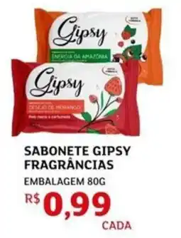Assaí Atacadista Sabonete gipsy fragrâncias embalagem oferta