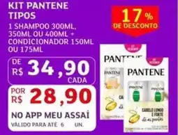 Assaí Atacadista Kit pantene tipos 1 oferta