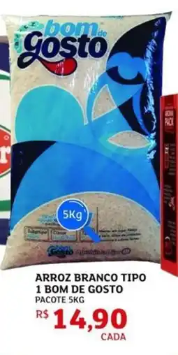 Assaí Atacadista Arroz branco tipo 1 bom de gosto pacote oferta
