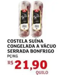 Assaí Atacadista Costela suína congelada a vácuo serrada bonfrigo oferta