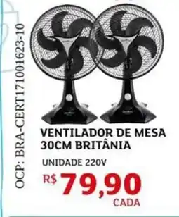 Assaí Atacadista Ventilador de mesa 30cm britânia unidade 220v oferta