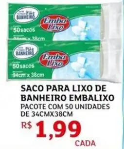 Assaí Atacadista Saco para lixo de banheiro embalixo oferta