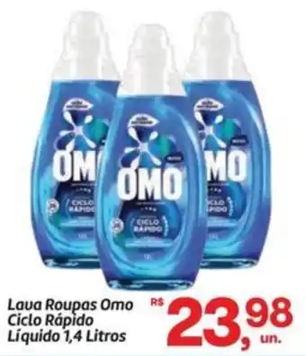 Lava Roupas Omo Ciclo Rápido Líquido