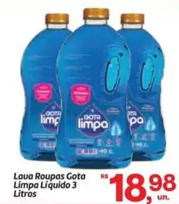 Fort Atacadista Lava Roupas Gota Limpa Líquido oferta
