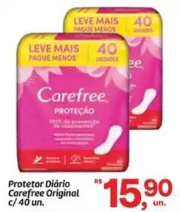 Fort Atacadista Protetor Diário Carefree Original c/ 40 un. oferta