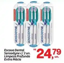 Fort Atacadista Escova Dental Sensodyne c/ 2 un. Limpeza Profunda Extra Mácia oferta