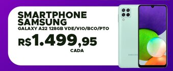 DB Supermercados Smartphone Samsung Galaxy A22 128gb oferta