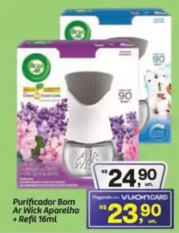 Fort Atacadista Purificador Bom Ar Wick Aparelho + Refil oferta