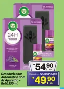 Fort Atacadista Desodorizador Automático Bom Ar Aparelho + Refil oferta