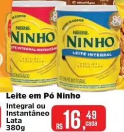 Supermercados Mateus Leite em Pó Ninho Integral ou Instantâneo oferta