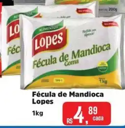 Supermercados Mateus Fécula de Mandioca Lopes oferta
