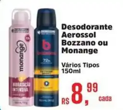 Supermercados Mateus Desodorante Aerossol Bozzano ou Monange oferta