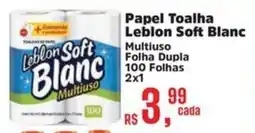 Supermercados Mateus Papel Toalha Leblon Soft Blanc Multiuso oferta