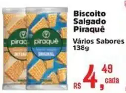 Supermercados Mateus Biscoito Salgado Piraquê oferta