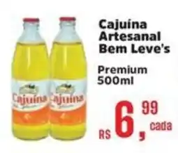 Supermercados Mateus Cajuína Artesanal Bem Leve's oferta