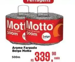 Supermercados Mateus Arame Farpado Belgo Motto 500m oferta