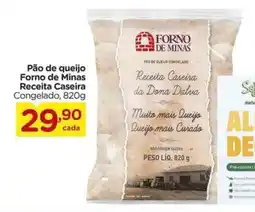 Carrefour Pão de queijo Forno de Minas Receita Caseira Congelado, oferta