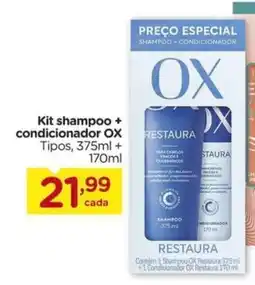 Carrefour Kit shampoo + condicionador OX oferta
